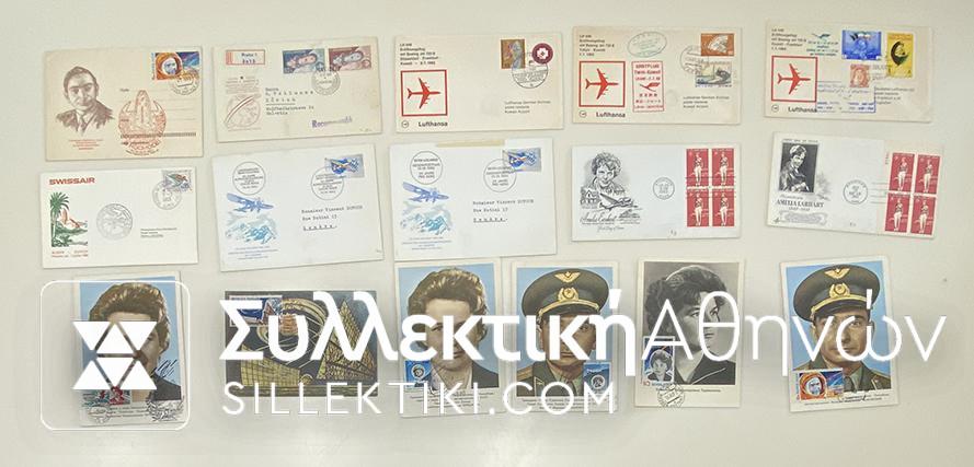 15 Envelopes AIR First Flights from several countries