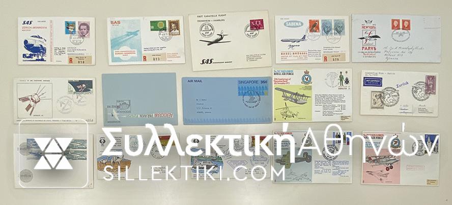 15 Envelopes AIR First Flights from several countries