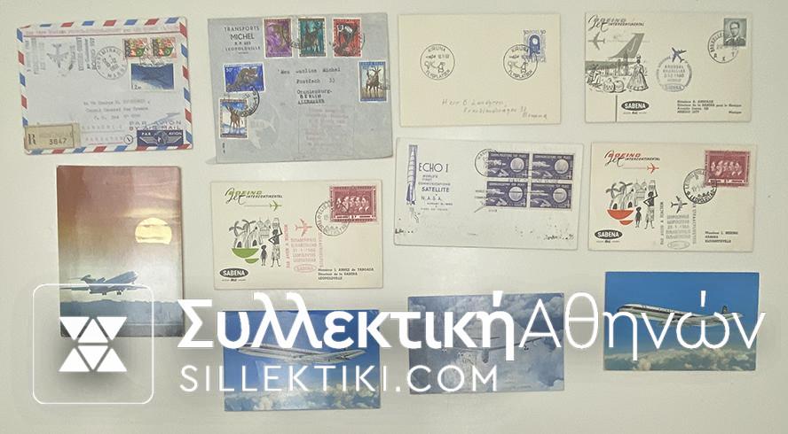 7 Envelopes Firsht Flights and 4 Cards Air