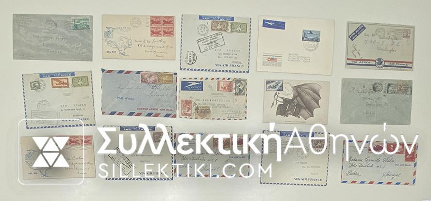 15 Envelopes AIR First Flights from several countries