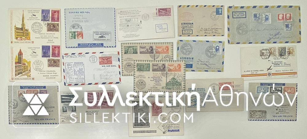 15 Envelopes AIR First Flights from several countries