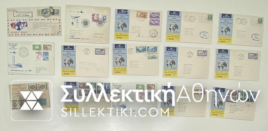 15 Envelopes AIR First Flights from several countries