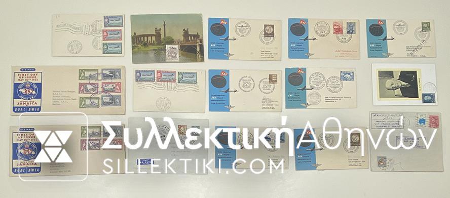 15 Envelopes AIR First Flights from several countries
