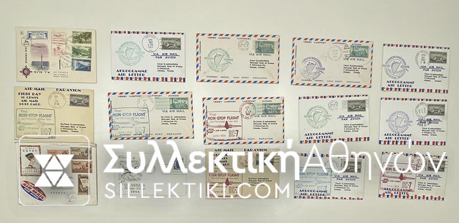 15 Envelopes AIR First Flights from several countries