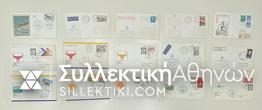 15 Envelopes AIR First Flights from several countries