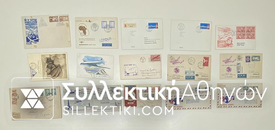 15 Envelopes AIR First Flights from several countries
