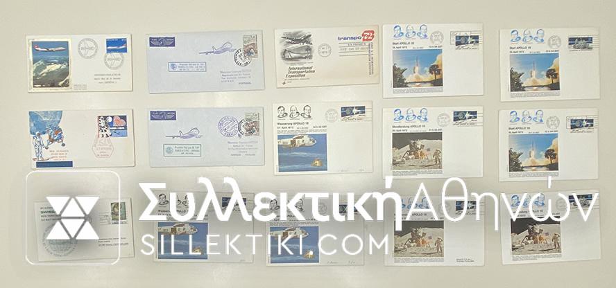 15 Envelopes AIR First Flights from several countries