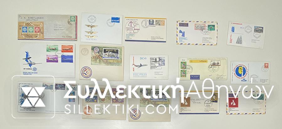 15 Envelopes AIR First Flights from several countries