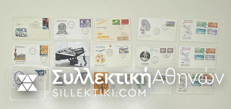 15 Envelopes AIR First Flights from several countries