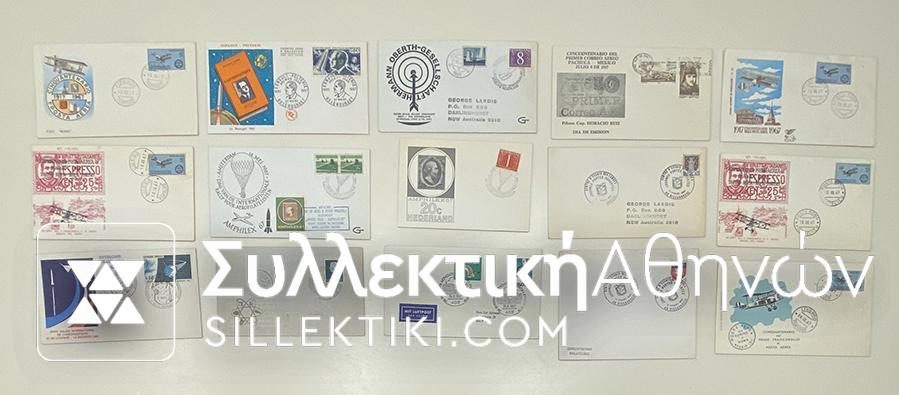 15 Envelopes AIR First Flights from several countries
