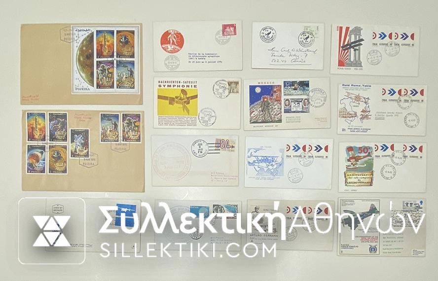 16 Envelopes AIR First Flights from several countries