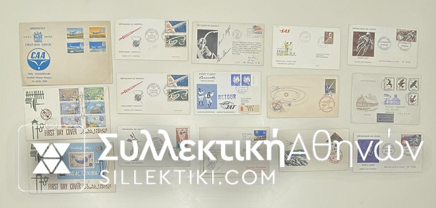 15 Envelopes AIR First Flights from several countries