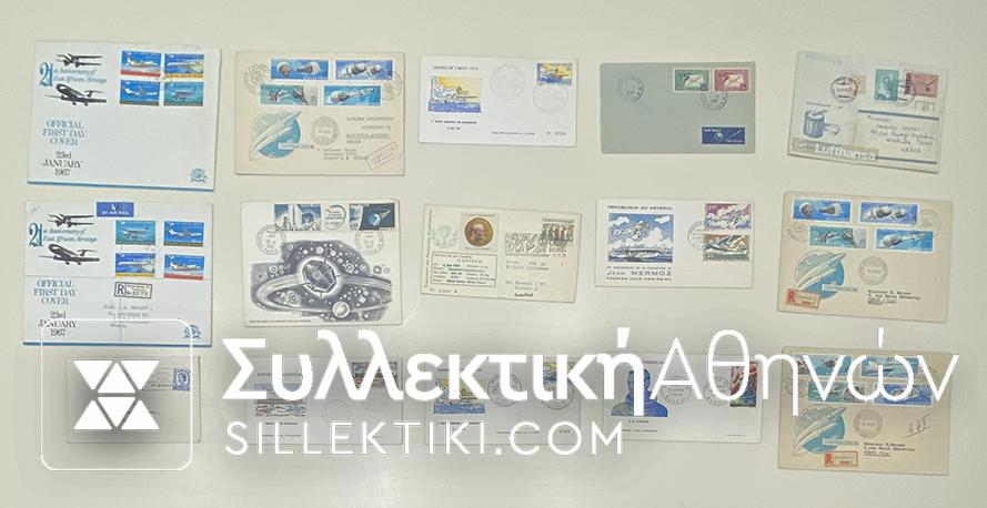 15 Envelopes AIR First Flights from several countries