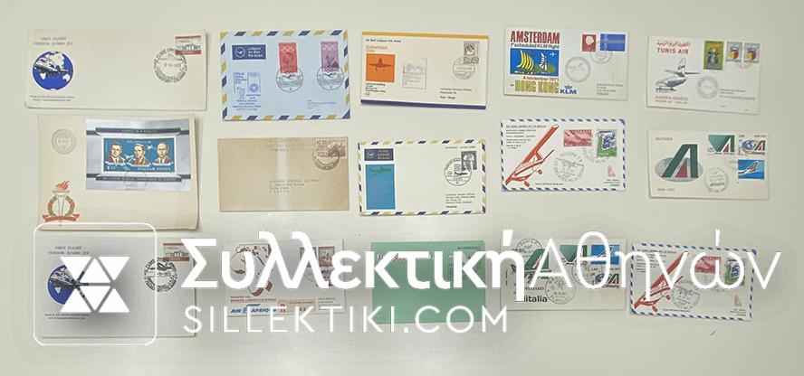 15 Envelopes AIR First Flights from several countries