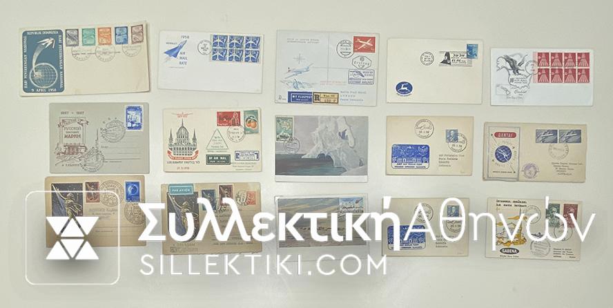 15 Envelopes AIR First Flights from several countries