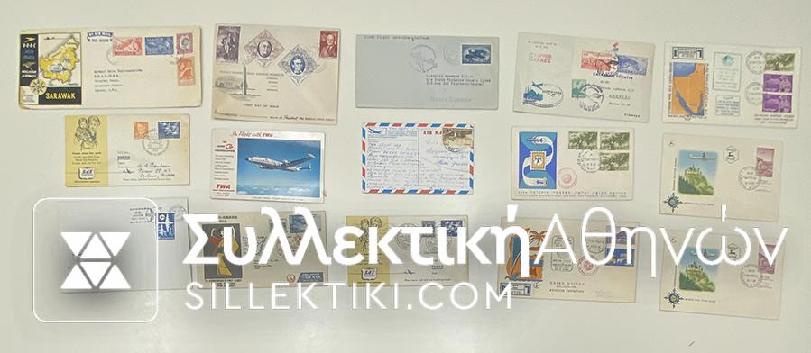 15 Envelopes AIR First Flights from several countries