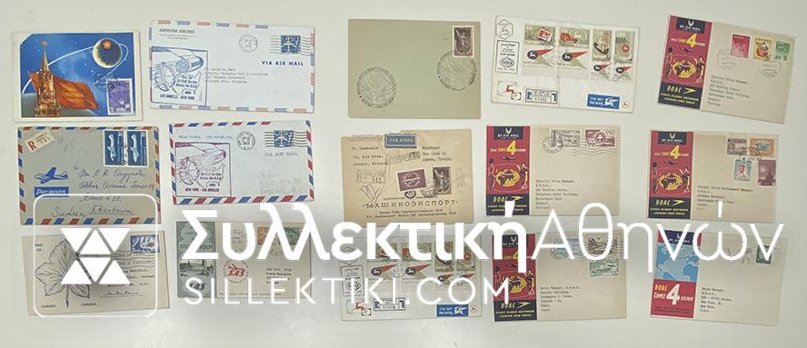 15 Envelopes AIR First Flights from several countries