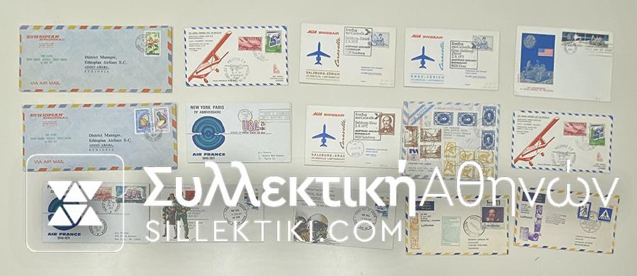15 Envelopes AIR First Flights from several countries