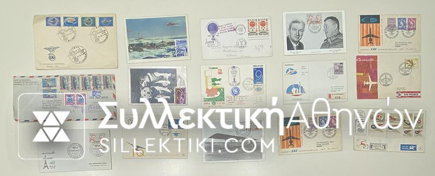 15 Envelopes AIR First Flights from several countries