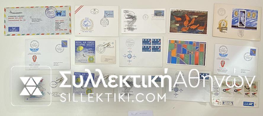 15 Envelopes AIR First Flights from several countries