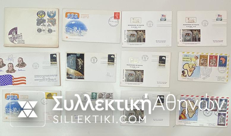 12 Envelopes AIR First Flights from several countries