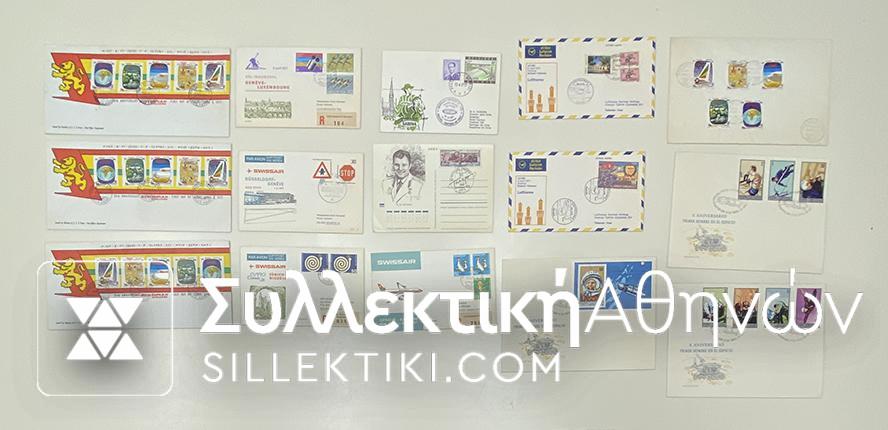 15 Envelopes AIR First Flights from several countries