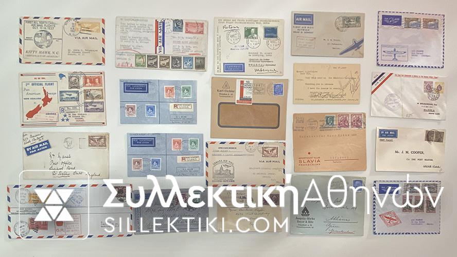 20 Very interesting old (1930-50) First Flights