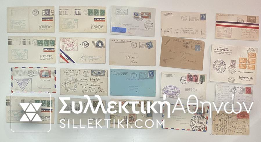 20 Very interesting old (1929-50) First Flights