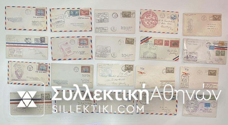 20 Very interesting old (1930-50) First Flights