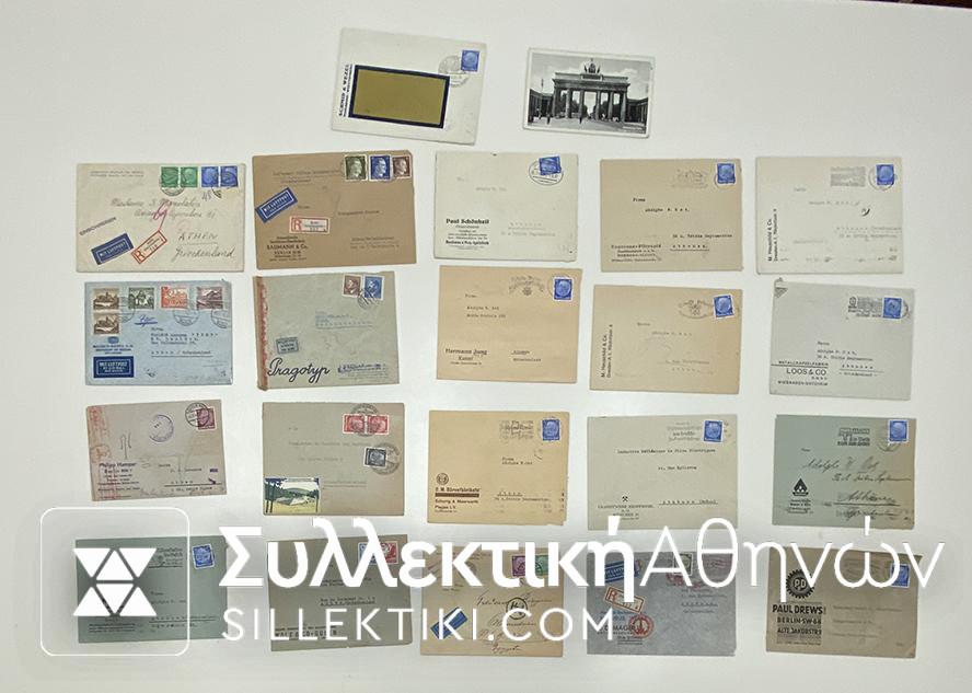 GERMANY (WWII) 22 Cover posted to Greece