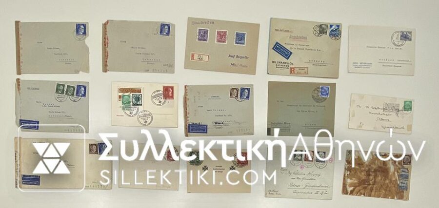 GERMANY (Nazi WWI) 15 Covers 1936-1944