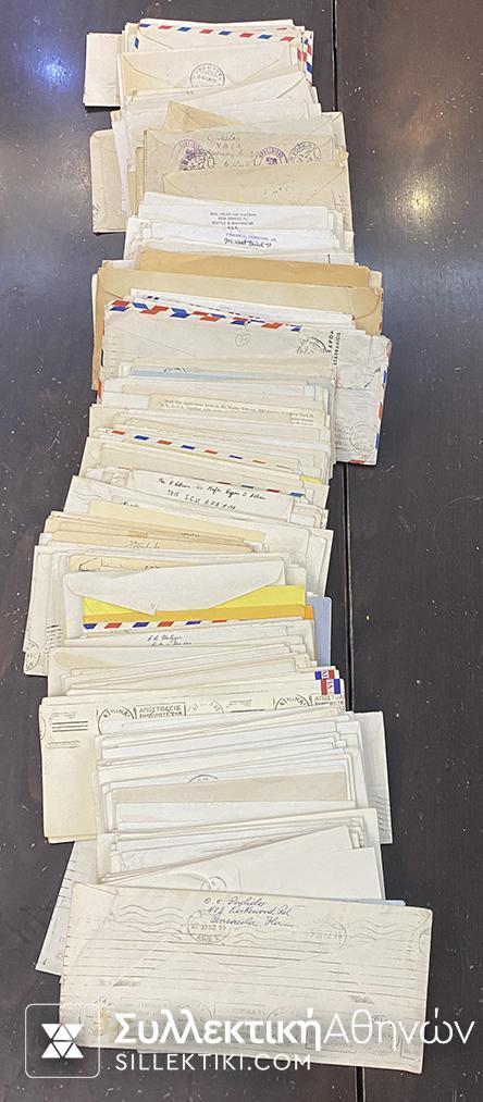 USA COLLECTION HUGE 615 ENVELOPE 1930-1959, FDC, posted from USA to Greece