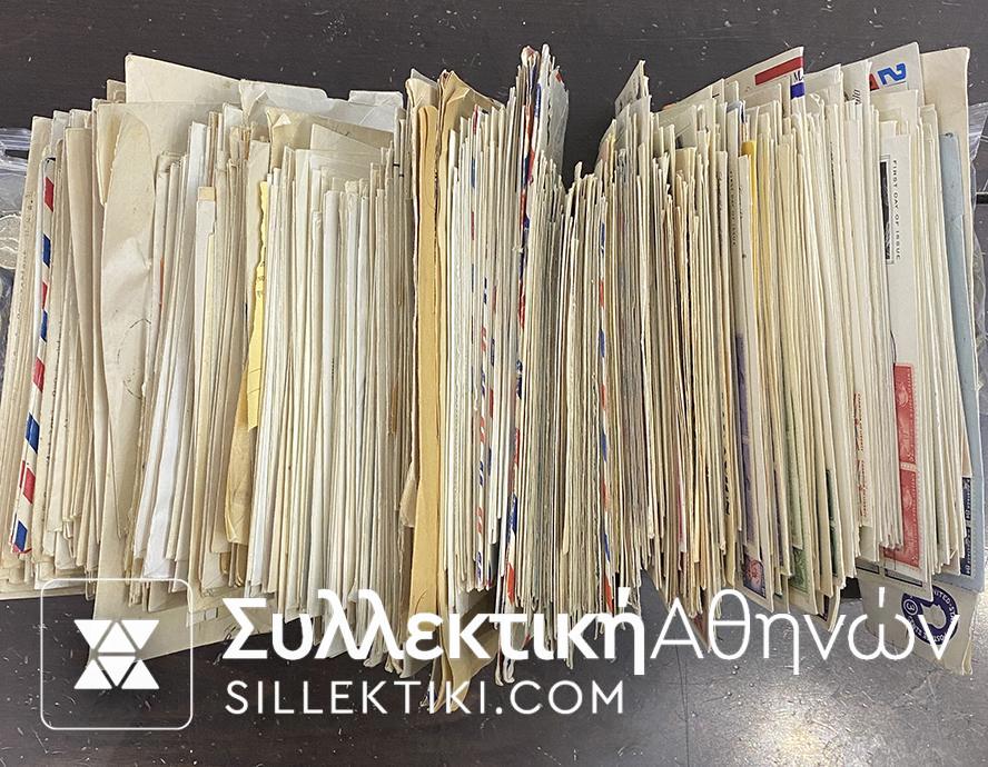 USA COLLECTION HUGE 615 ENVELOPE 1930-1959, FDC, posted from USA to Greece