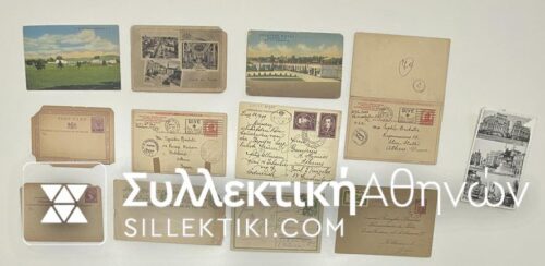 12 old cards. postal stationary etc