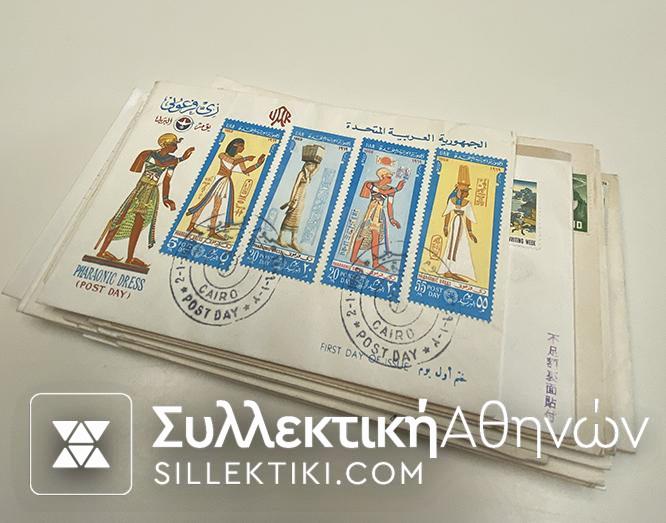 24 FDC (όλα διαφορετικά) από διάφορες χώρες και εποχές