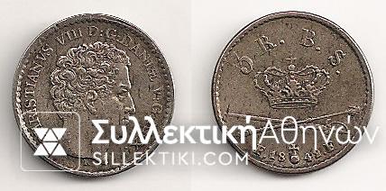 DENMARK 1 Reigsbankskilling 1842 XF