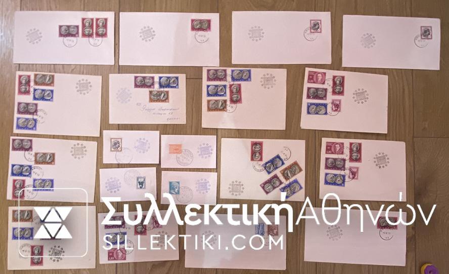 19 Commemoratives covers EUROPIAN GONGRESS