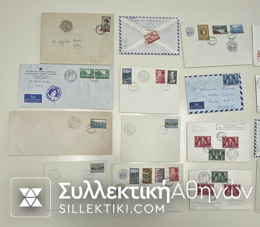 20 Greek Commemorative covers