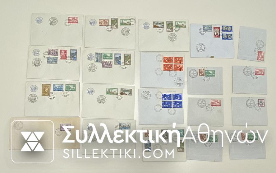 20 covers with commemoratives cancels