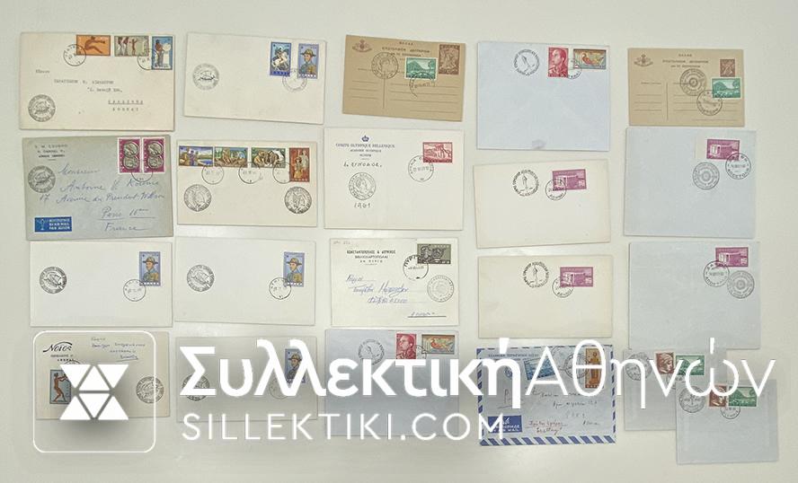 20 Covers 1960/63 with commemoratives cancels
