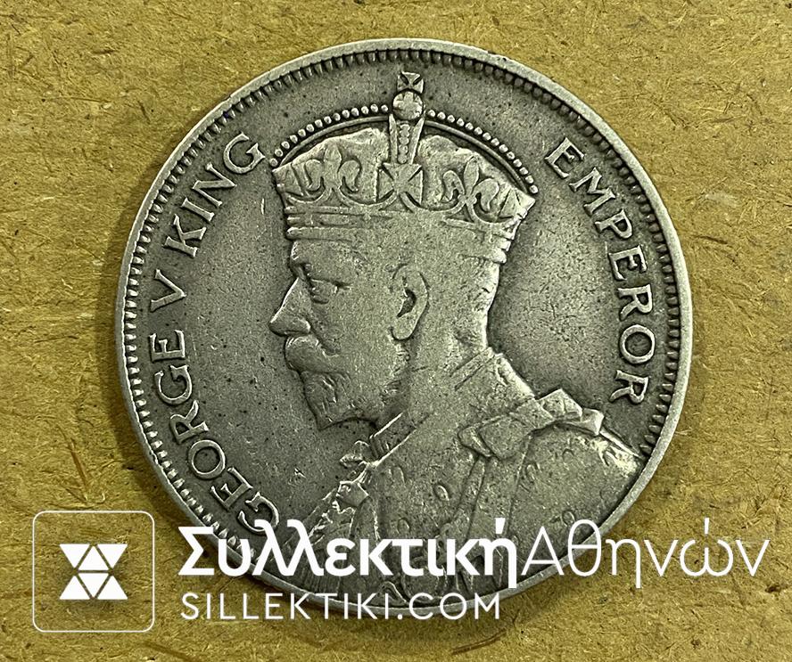 NEW ZEALAND 1/2 Crown 1933 VF/XF