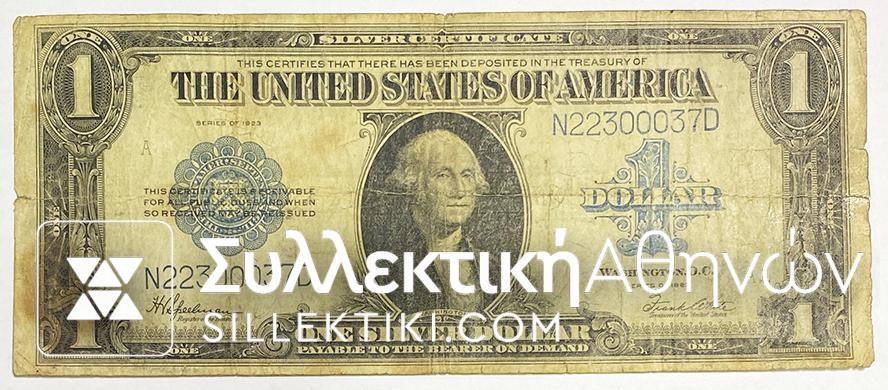 USA 1 Dollar 1923 Blue F