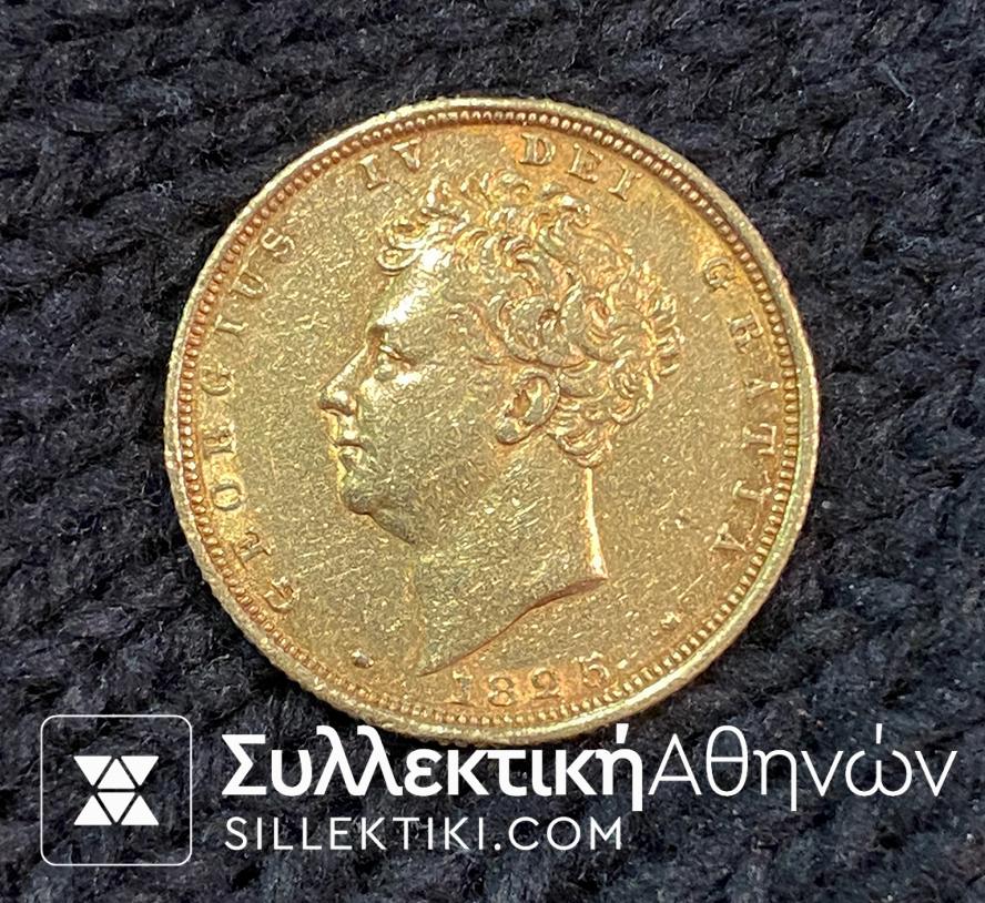 GR. BRITAIN Sovereign 1825 XF+