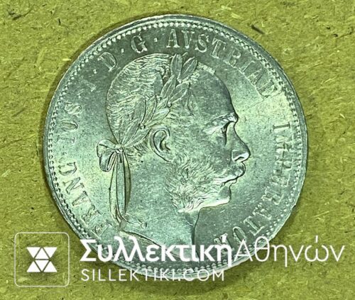 AUSTRIA -1 Forin 1877 UNC