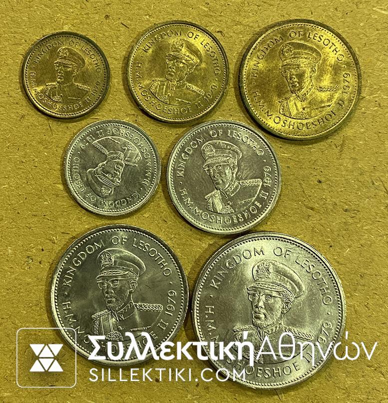 LESOHTO Set (7) 1979 UNC