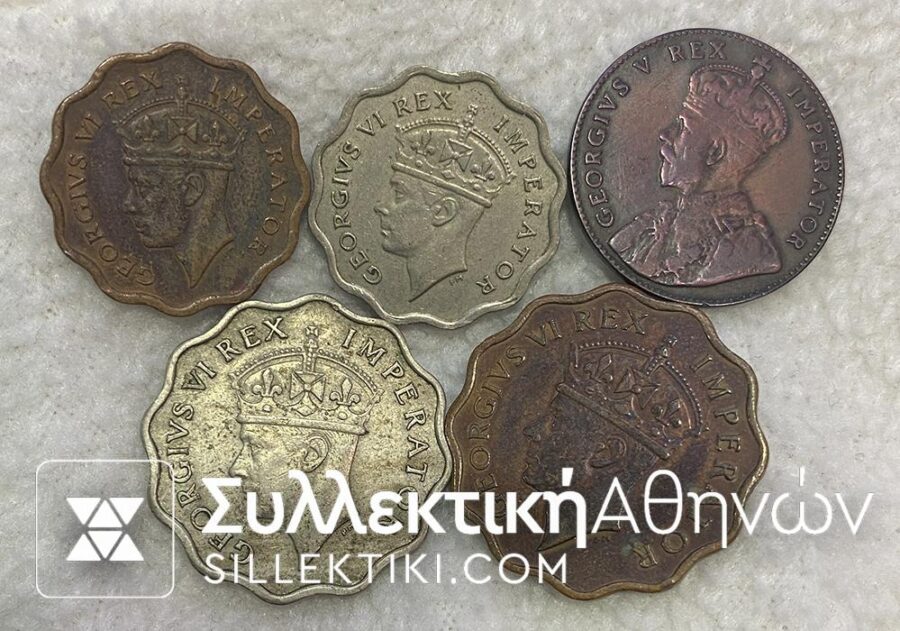 CYPRUS 5 Different coins