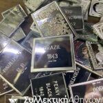 Collection of 36 Silver Stamps