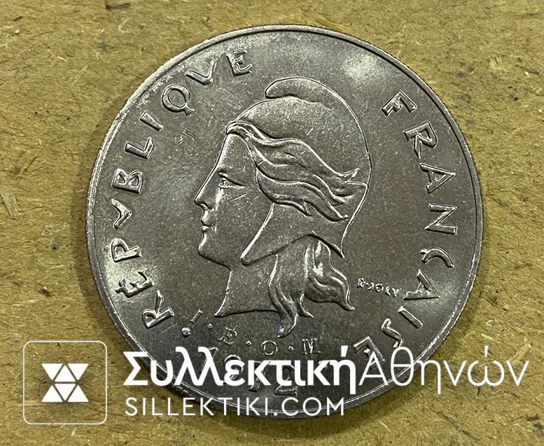 FRANCE COLONIES NEW HEBRIDES 50 Franc 1972 UNC