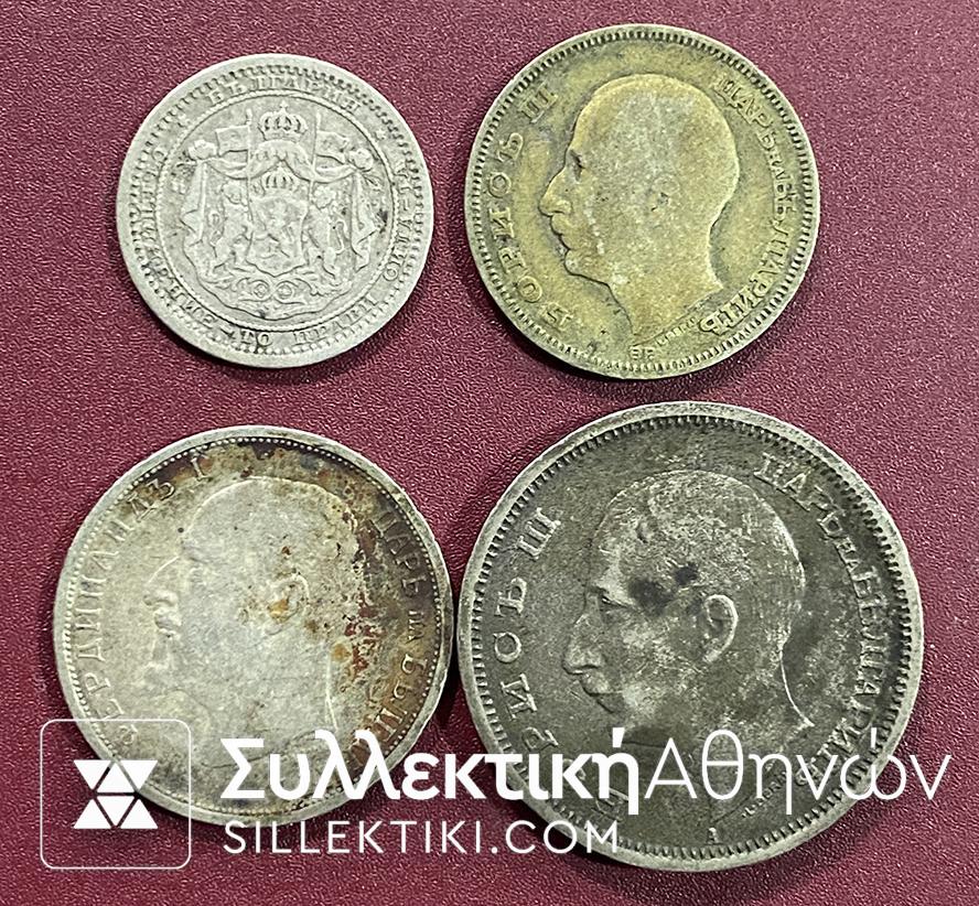 BULGARIA 3 Silver Coins