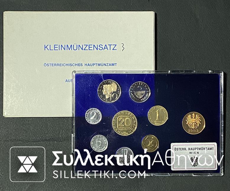 AUSTRIA Set Coins 1983 UNC